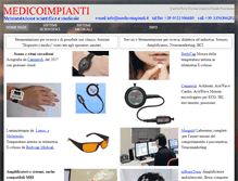 Tablet Screenshot of medicoimpianti.it